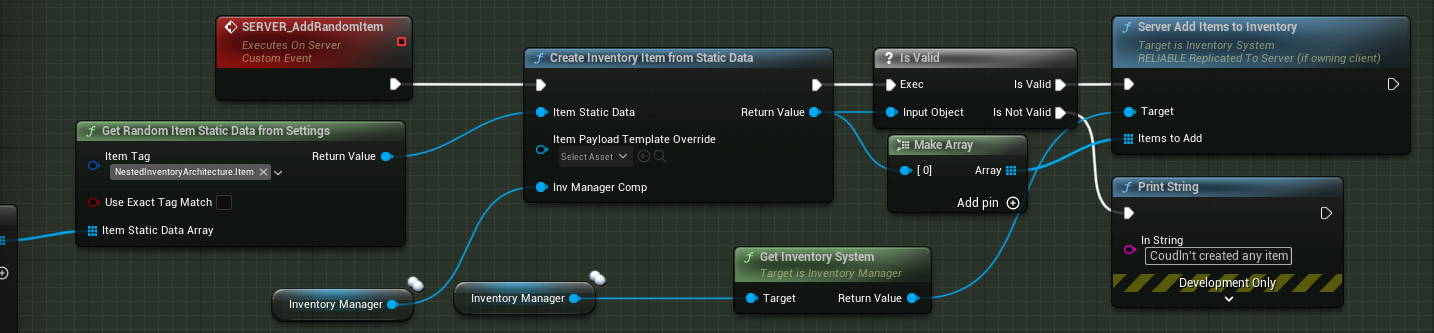 Example Item Creation